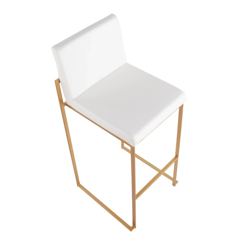 Tabouret de bar à dossier haut Silver Orchid Forrest - Lot de 2