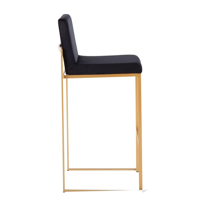 Tabouret de bar à dossier haut Silver Orchid Forrest - Lot de 2