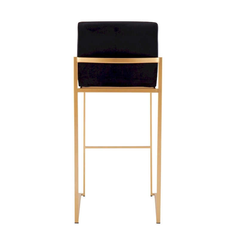 Tabouret de bar à dossier haut Silver Orchid Forrest - Lot de 2