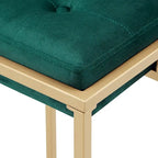 Tabourets de bar capitonnés en velours doré Perdita (lot de 2) par iNSPIRE Q Bold