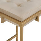 Tabourets de bar capitonnés en velours doré Perdita (lot de 2) par iNSPIRE Q Bold