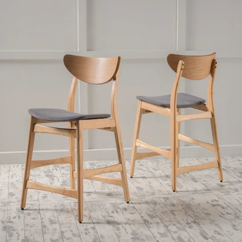 Tabouret de comptoir en bois Carson Carrington Lund de 61 cm (lot de 2) par Christopher Knight Home
