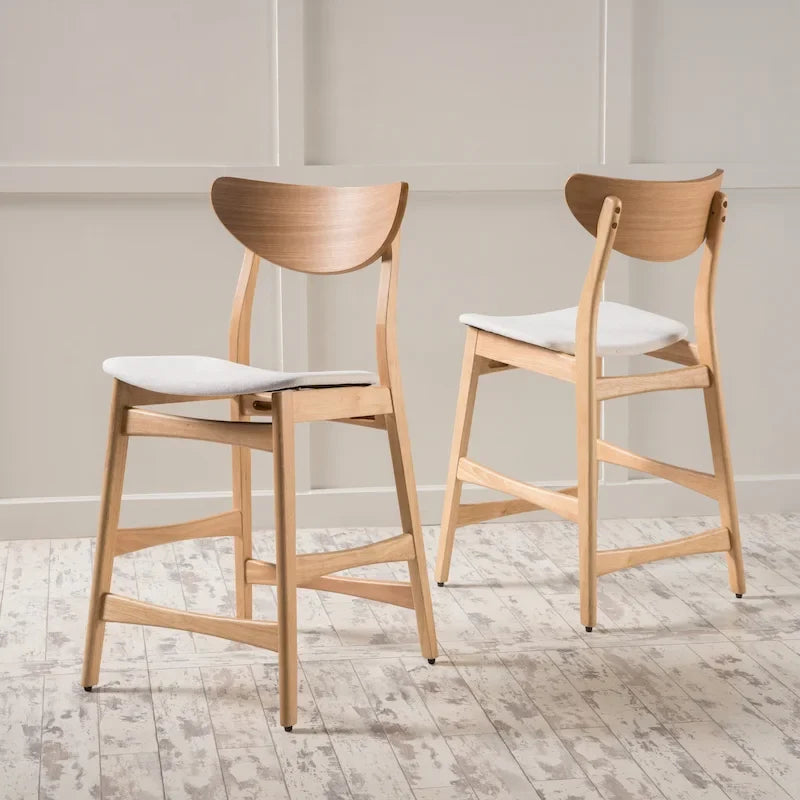 Tabouret de comptoir en bois Carson Carrington Lund de 61 cm (lot de 2) par Christopher Knight Home