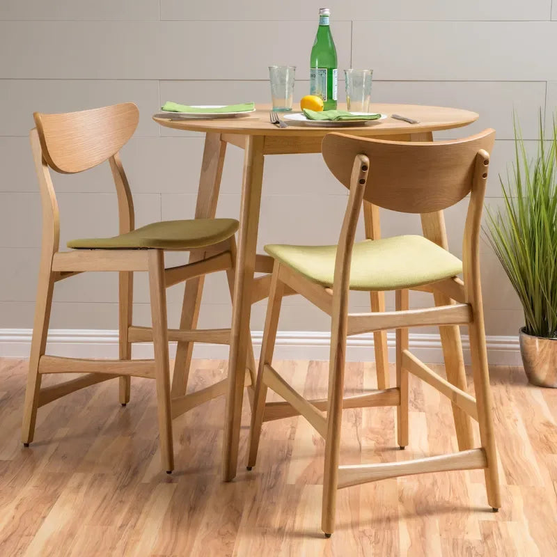 Tabouret de comptoir en bois Carson Carrington Lund de 61 cm (lot de 2) par Christopher Knight Home