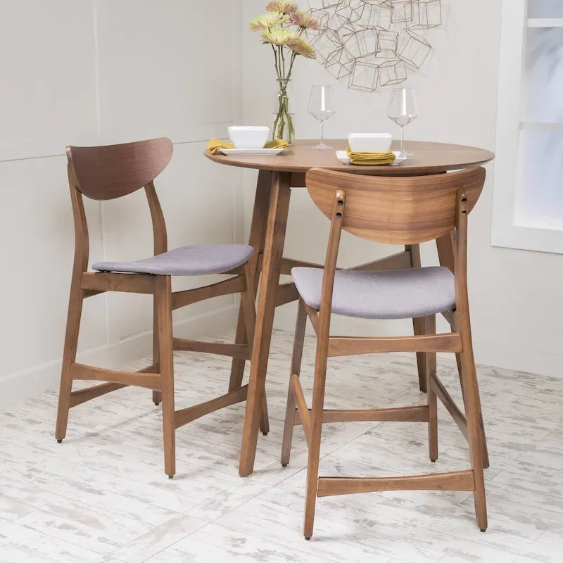 Tabouret de comptoir en bois Carson Carrington Lund de 61 cm (lot de 2) par Christopher Knight Home