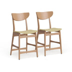 Tabouret de comptoir en bois Carson Carrington Lund de 61 cm (lot de 2) par Christopher Knight Home