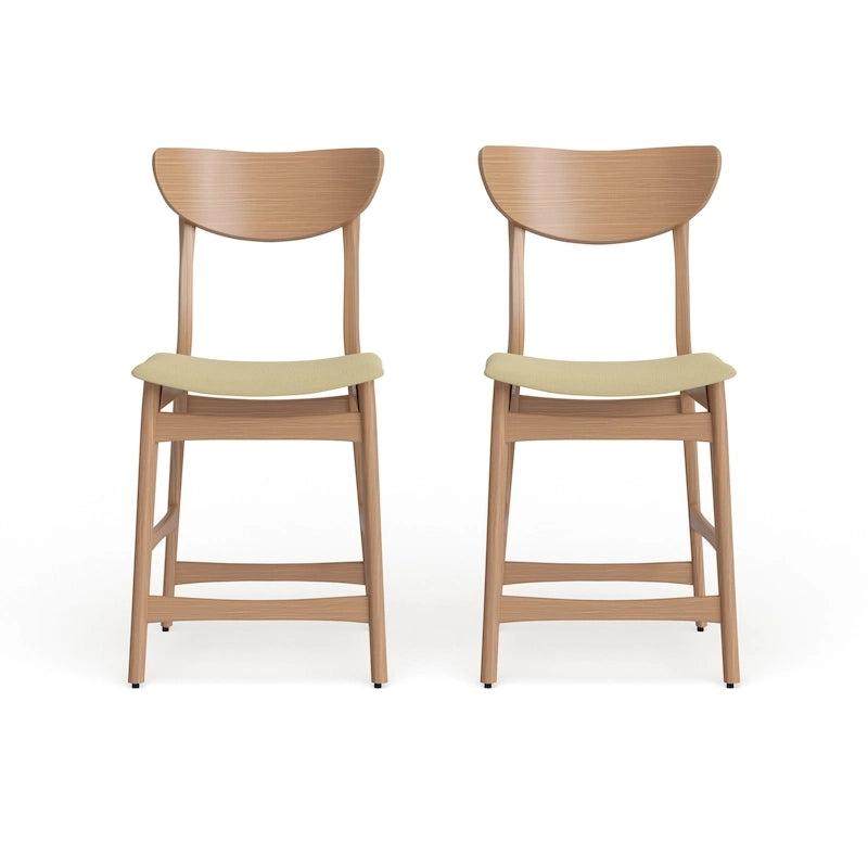 Tabouret de comptoir en bois Carson Carrington Lund de 61 cm (lot de 2) par Christopher Knight Home