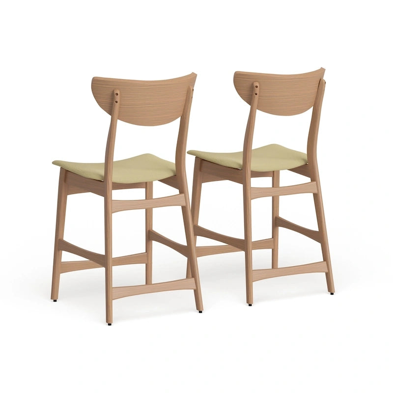 Tabouret de comptoir en bois Carson Carrington Lund de 61 cm (lot de 2) par Christopher Knight Home