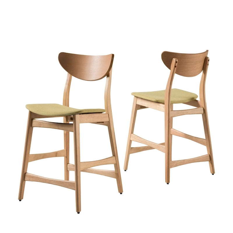 Tabouret de comptoir en bois Carson Carrington Lund de 61 cm (lot de 2) par Christopher Knight Home