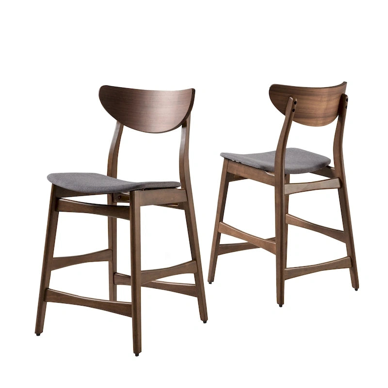 Tabouret de comptoir en bois Carson Carrington Lund de 61 cm (lot de 2) par Christopher Knight Home