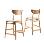 Tabouret de comptoir en bois Carson Carrington Lund de 61 cm (lot de 2) par Christopher Knight Home