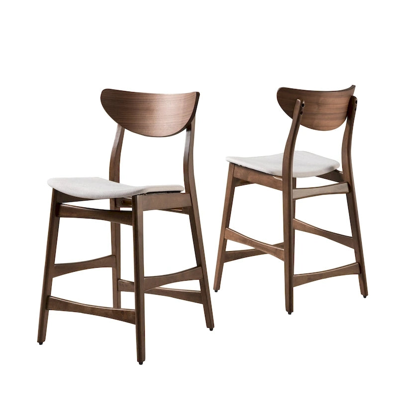 Tabouret de comptoir en bois Carson Carrington Lund de 61 cm (lot de 2) par Christopher Knight Home