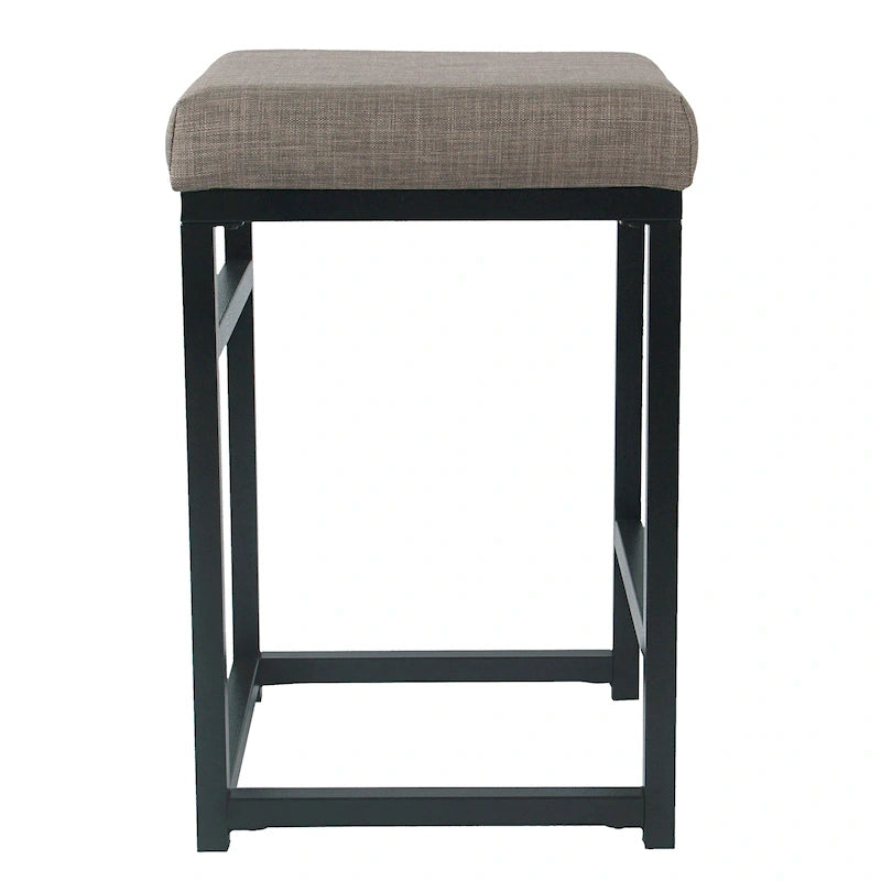 Tabouret de bar sans dossier HomePop en métal 24 pouces (61 cm)