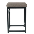 Tabouret de bar sans dossier HomePop en métal 24 pouces (61 cm)