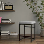 Tabouret de bar sans dossier HomePop en métal 24 pouces (61 cm)