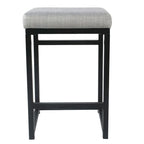 Tabouret de bar sans dossier HomePop en métal 24 pouces (61 cm)