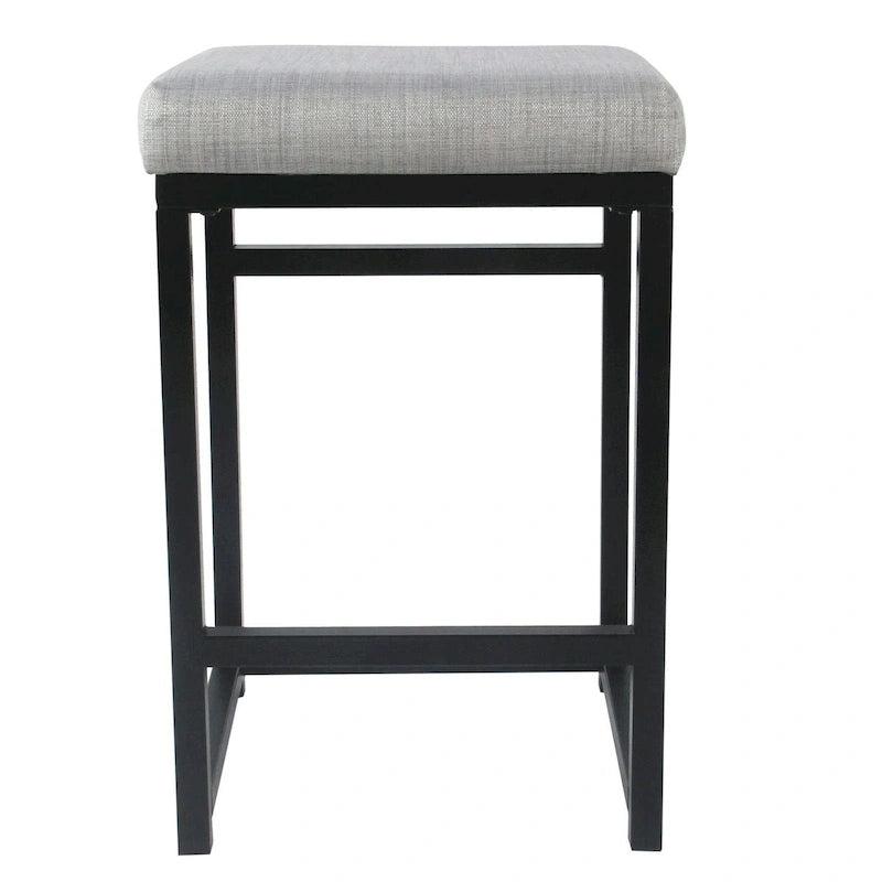 Tabouret de bar sans dossier HomePop en métal 24 pouces (61 cm)