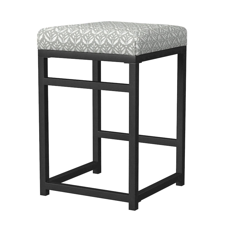 Tabouret de bar sans dossier HomePop en métal 24 pouces (61 cm)
