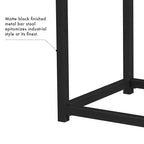 Tabouret de bar sans dossier HomePop en métal 24 pouces (61 cm)
