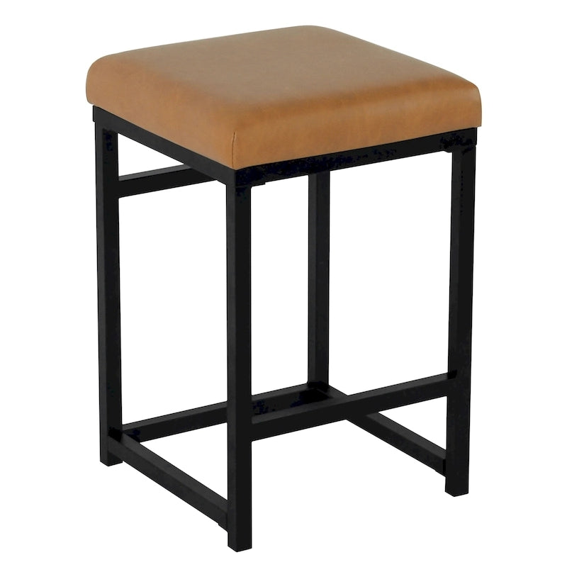 Tabouret de bar sans dossier HomePop en métal 24 pouces (61 cm)