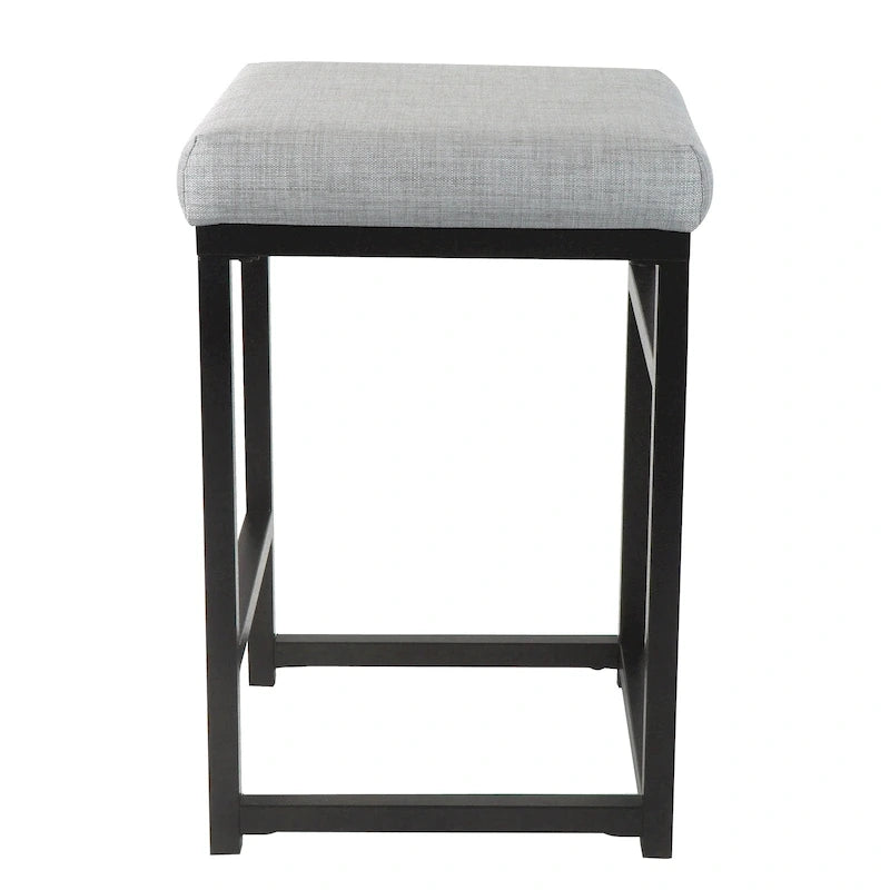 Tabouret de bar sans dossier HomePop en métal 24 pouces (61 cm)