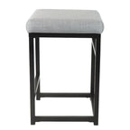 Tabouret de bar sans dossier HomePop en métal 24 pouces (61 cm)