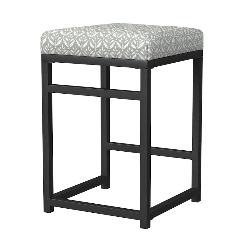 Tabouret de bar sans dossier HomePop en métal 24 pouces (61 cm)