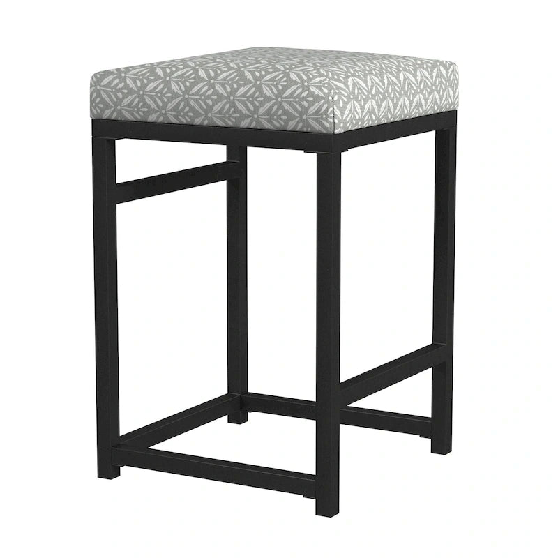 Tabouret de bar sans dossier HomePop en métal 24 pouces (61 cm)