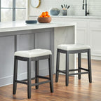 Tabourets de bar rembourrés Simple Living Lonnie de 61 cm (lot de 2)
