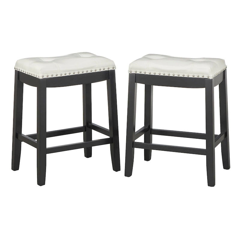 Tabourets de bar rembourrés Simple Living Lonnie de 61 cm (lot de 2)