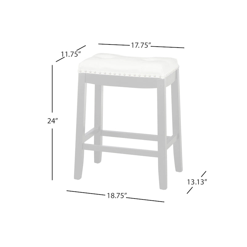 Tabourets de bar rembourrés Simple Living Lonnie de 61 cm (lot de 2)