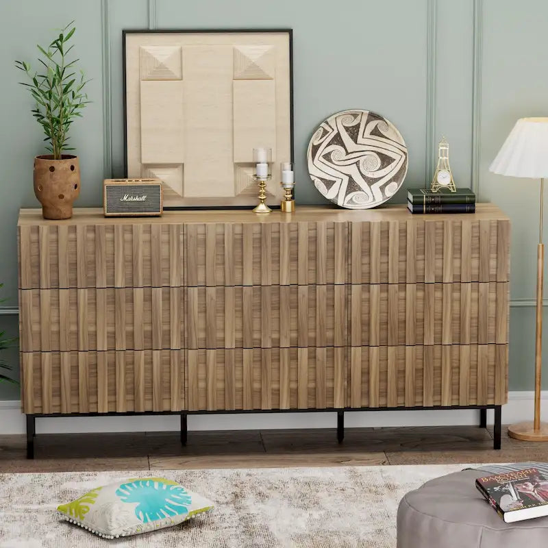 Commode à 9 tiroirs, tour de rangement pour chambre à coucher