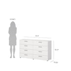 Commode double à 8 tiroirs Porch &amp; Den Angus, gain de place