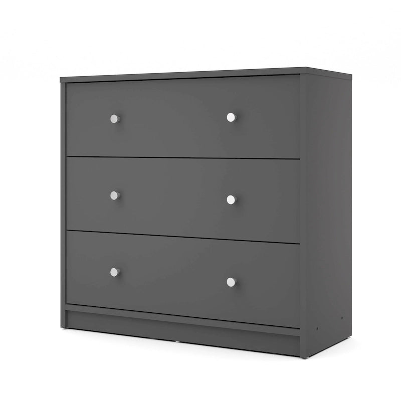 Commode à 3 tiroirs en bois d'ingénierie Zoe de Porch &amp; Den