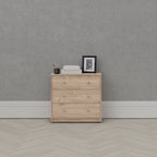 Commode à 3 tiroirs en bois d'ingénierie Zoe de Porch &amp; Den