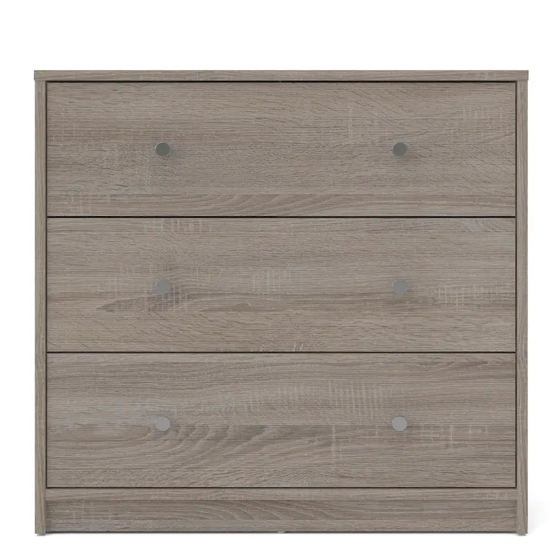 Commode à 3 tiroirs en bois d'ingénierie Zoe de Porch &amp; Den