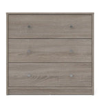 Commode à 3 tiroirs en bois d'ingénierie Zoe de Porch &amp; Den