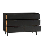 Commode à 6 tiroirs en bois massif style Mid-Century de Middlebrook Gammelstaden