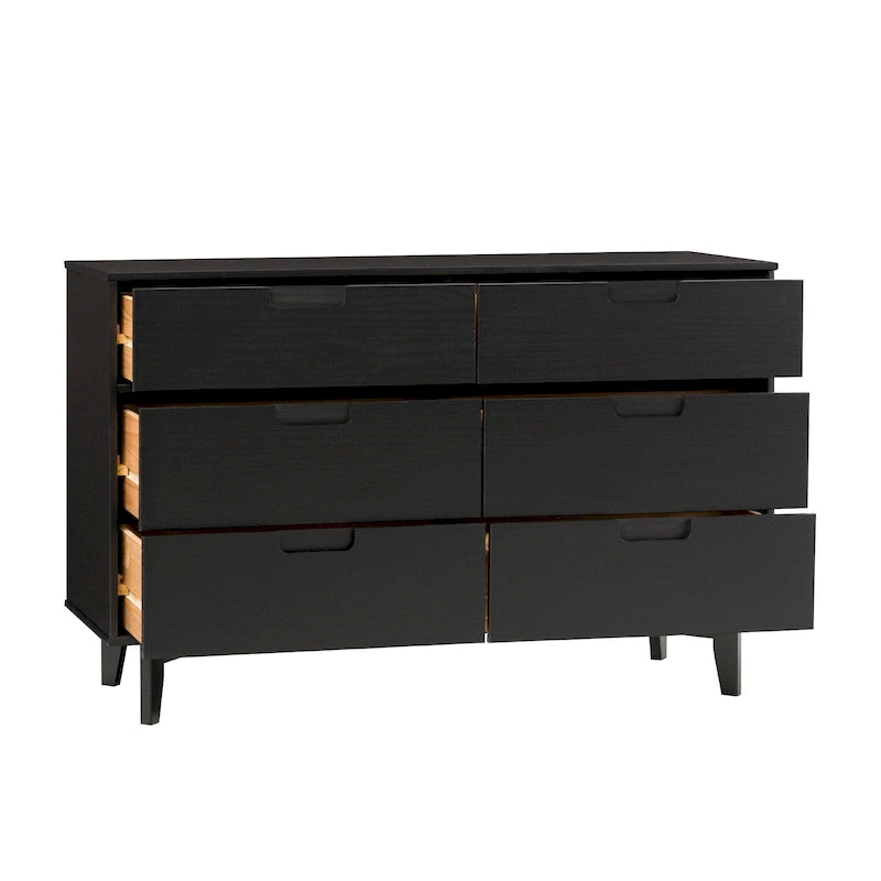 Commode à 6 tiroirs en bois massif style Mid-Century de Middlebrook Gammelstaden