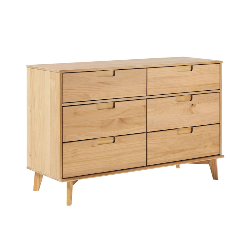 Commode à 6 tiroirs en bois massif style Mid-Century de Middlebrook Gammelstaden