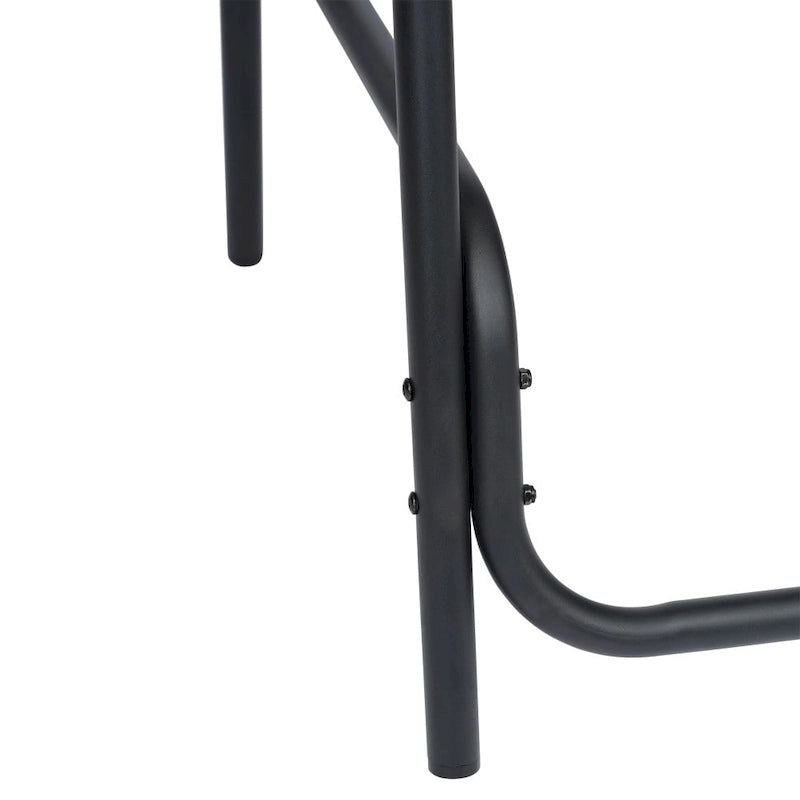 Tabouret de bar commercial en rotin pour restaurant, intérieur/extérieur, avec structure en aluminium - Non disponible
