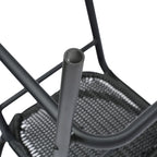 Tabouret de bar commercial en rotin pour restaurant, intérieur/extérieur, avec structure en aluminium - Non disponible