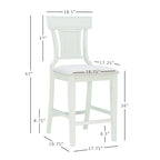 Tabouret de bar de style ferme en rotin tressé à la main Ryder