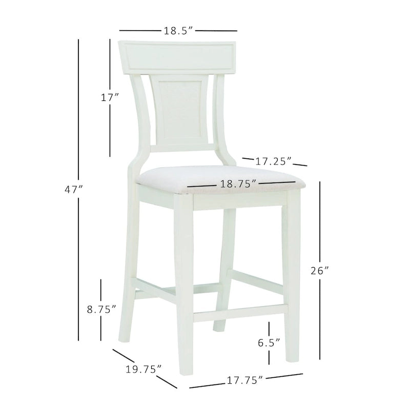 Tabouret de bar de style ferme en rotin tressé à la main Ryder