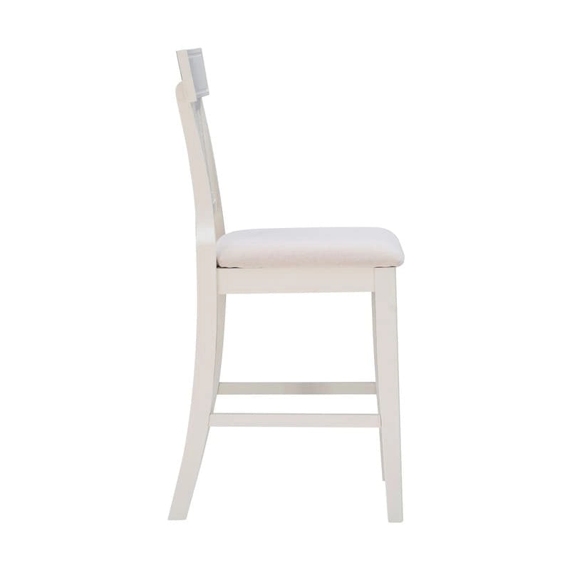 Tabouret de bar de style ferme en rotin tressé à la main Ryder