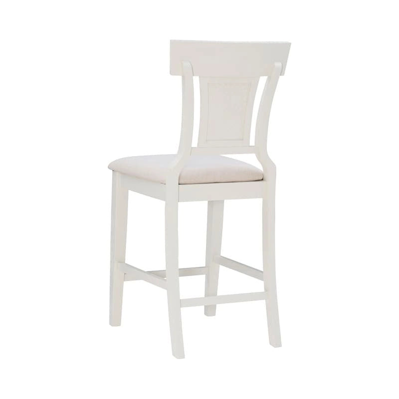 Tabouret de bar de style ferme en rotin tressé à la main Ryder