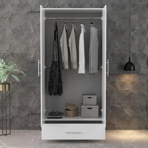 Armoire-penderie 31,5 cm (largeur) x 66,9 cm (hauteur) pour chambre à coucher - Économies
