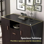 Meuble à chaussures moderne DH BASIC 32 pouces pour 20 paires avec étagère réglable et poignée en métal