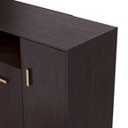 Meuble à chaussures moderne DH BASIC 32 pouces pour 20 paires avec étagère réglable et poignée en métal