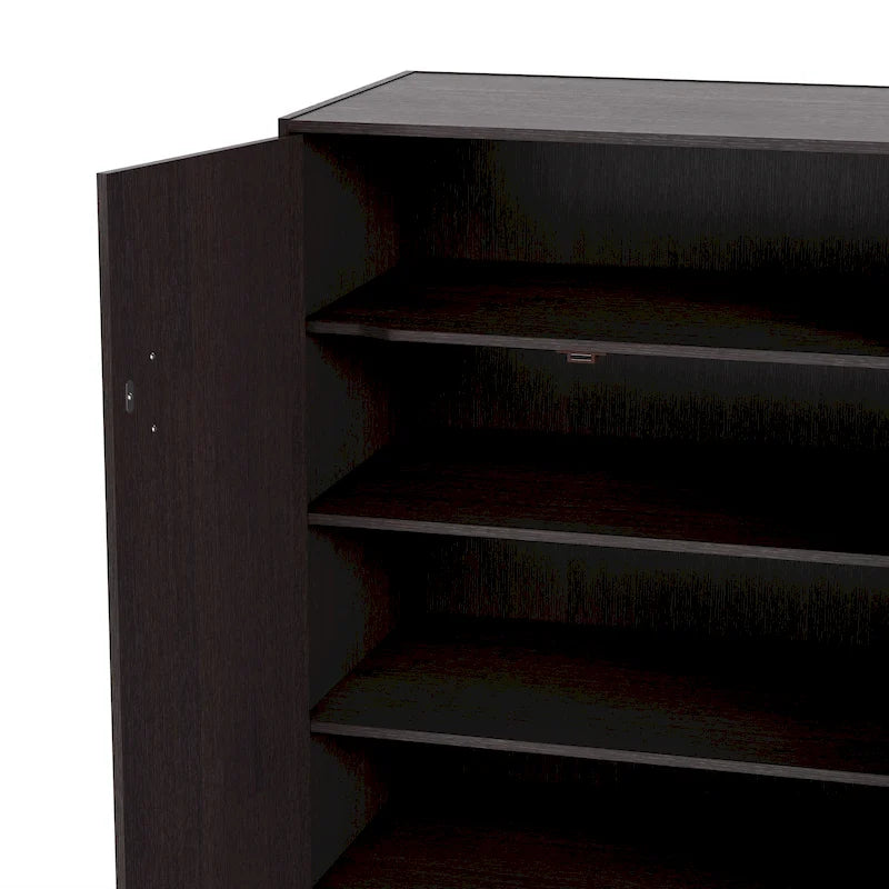 Meuble à chaussures moderne DH BASIC 32 pouces pour 20 paires avec étagère réglable et poignée en métal
